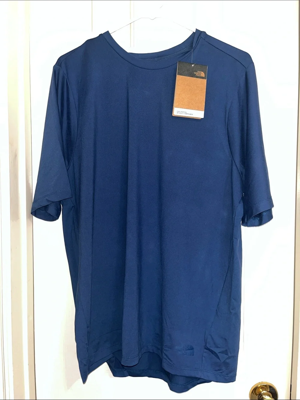The North Face Dune Sky Crew Shirt Men’s Large Shady Blue Performance Tee NWT